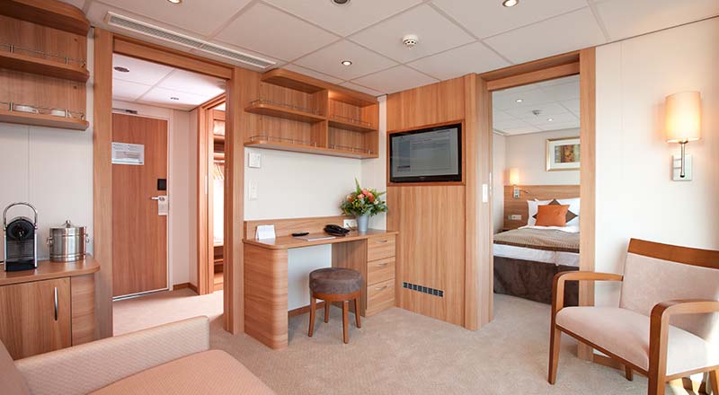 Stateroom suite on board Viking Legend