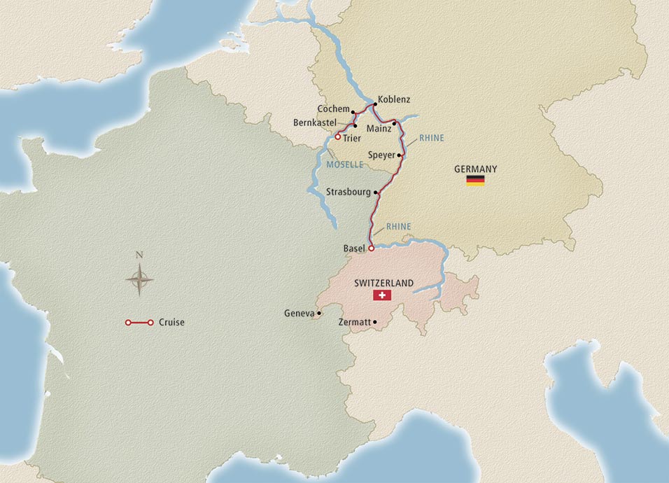 Rhine & Moselle Discovery Map