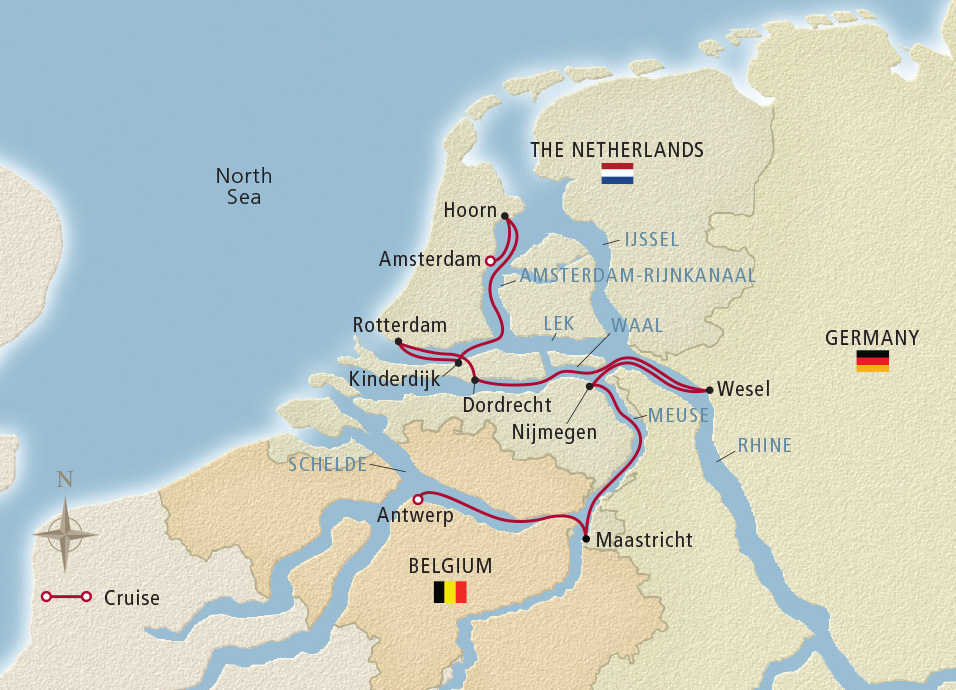 Holland & Belgium 2020 Map