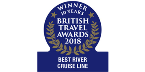 British Travel Awards Best River Cruise 10 years