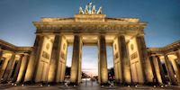 Berlin Brandenburg Gate by night