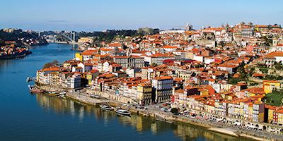 Aerial view of Porto, Portugal