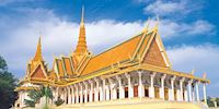 Phnom Penh Royal Palace in Cambodia