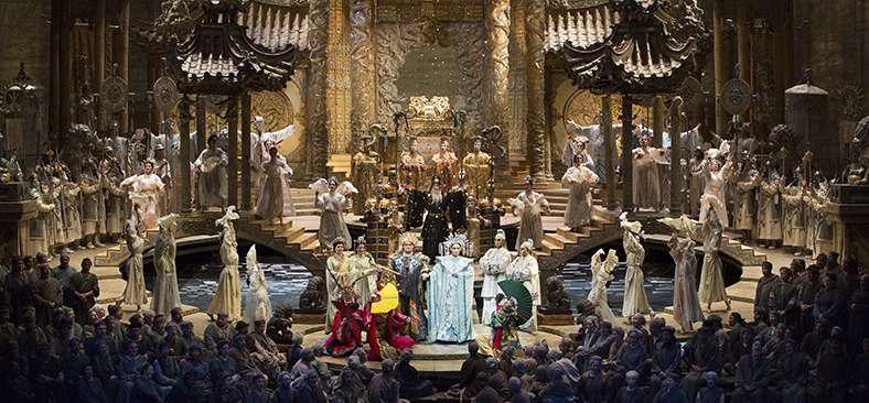 Performance of 'Turandot' from audience